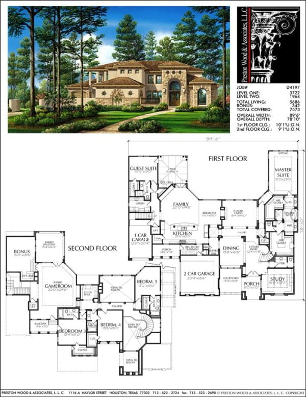 Two Story House Plan D4197