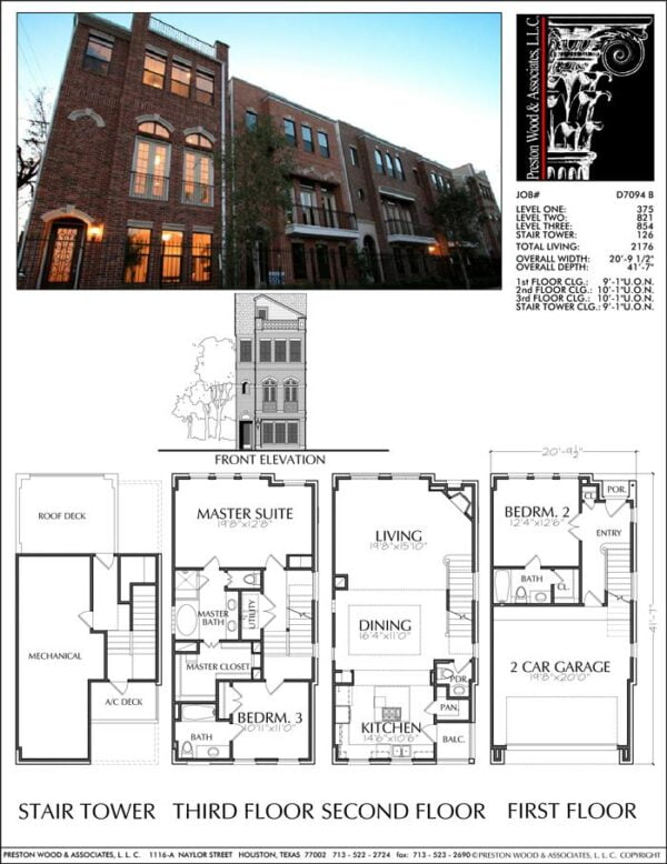 Townhouse Plan D7094 B