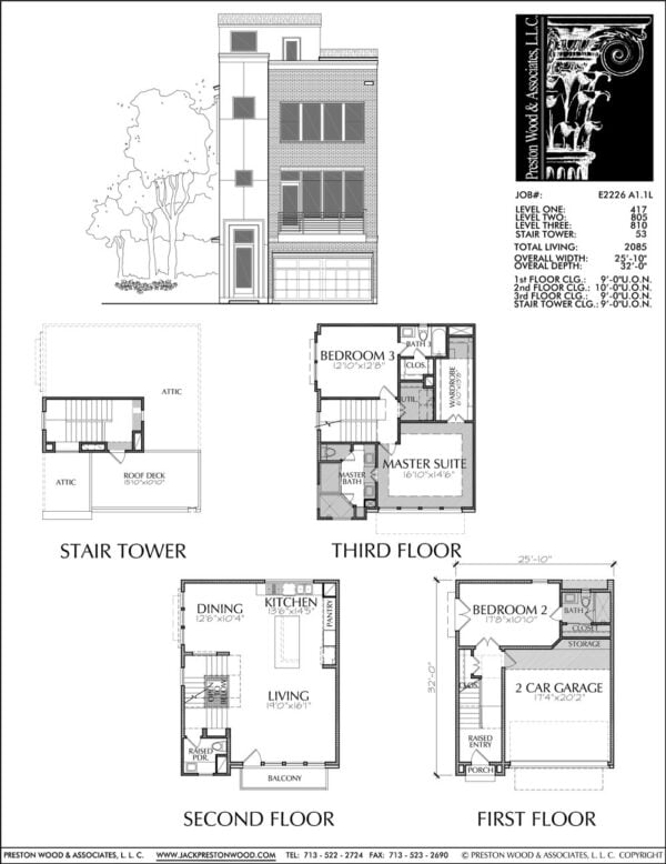 Townhouse Plan E2226 A1.1