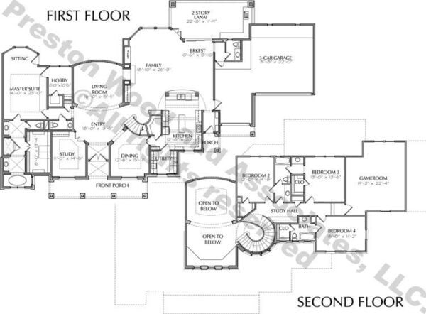 Two Story House Plan D6150