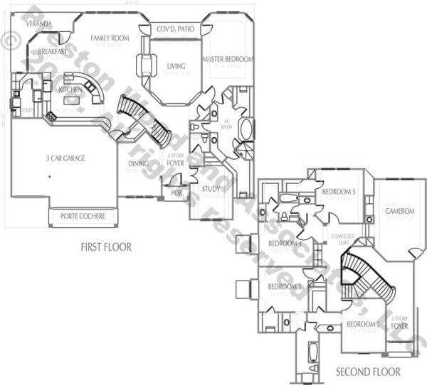 Two Story House Plan D0282