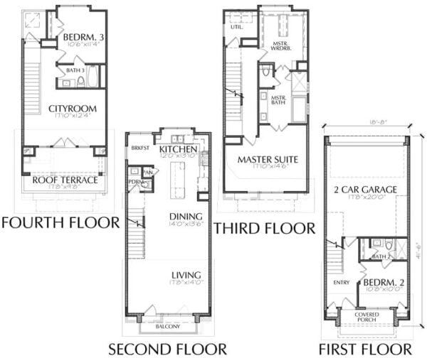 Townhouse Plan E2237 B1.2