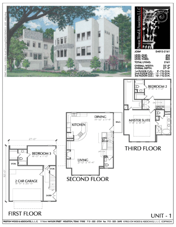 Townhouse Plan D4015 u1