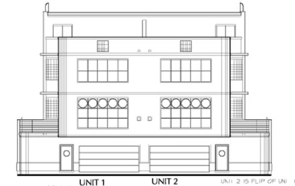 Duplex Townhome Plan aC8286