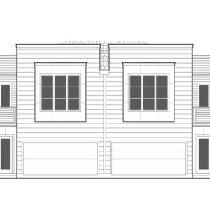 Duplex Townhouse Plan E2136 A1.1