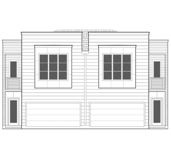 Duplex Townhouse Plan E2136 A1.1
