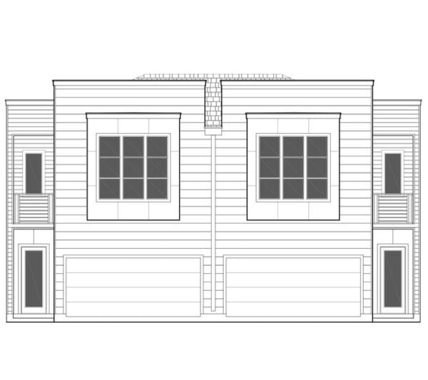 Duplex Townhouse Plan E2136 A1.1