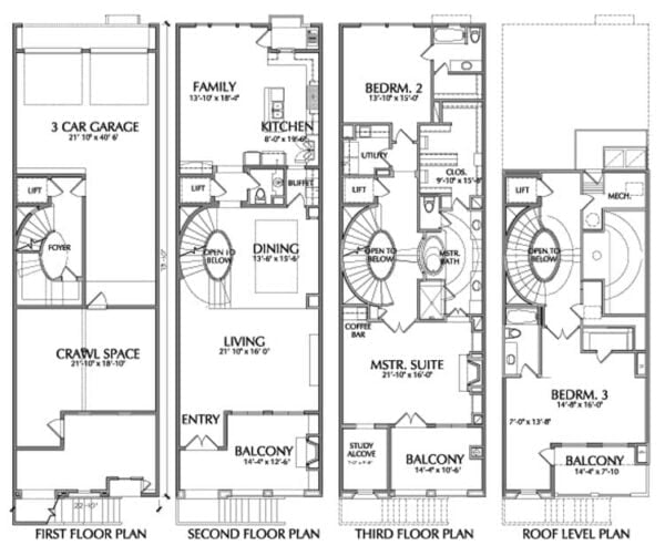 Townhouse Plan D8053 B