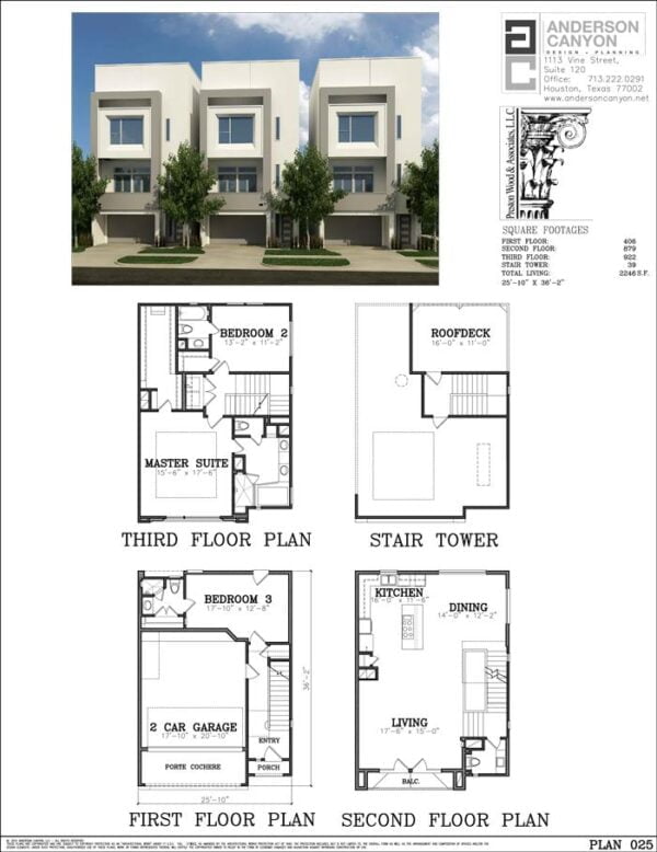 Townhouse Plan E4135-025
