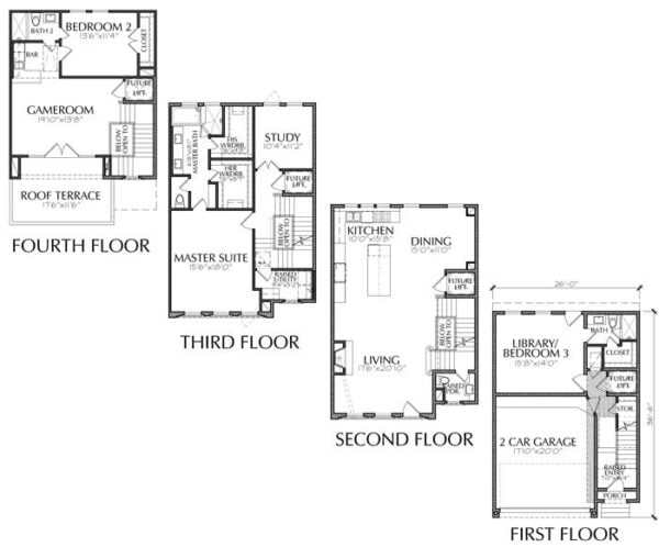 Townhouse Plan E2295 A1.1