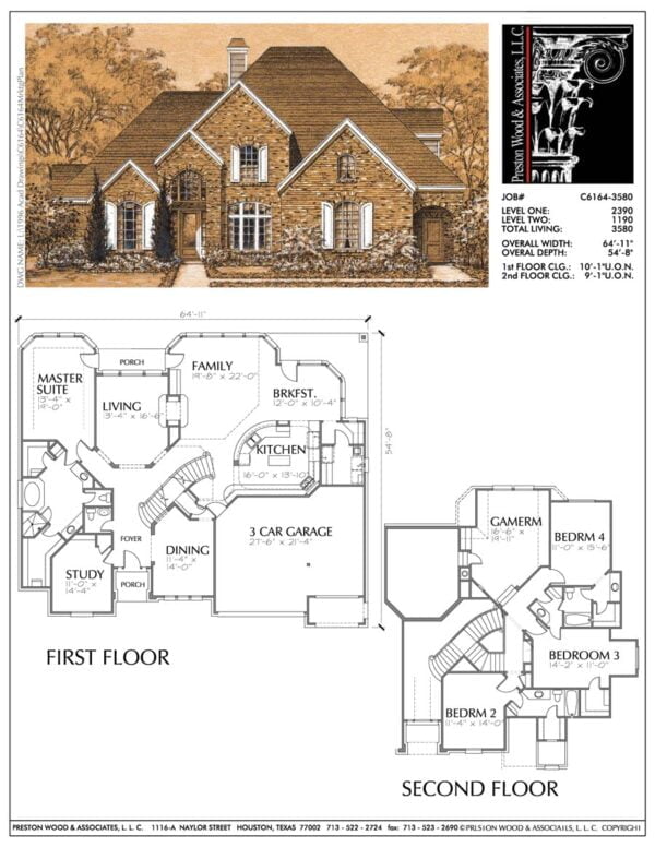 Two Story Home Plan bC6164