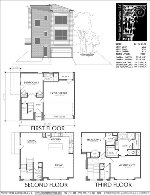 Townhouse Plan E3192 B1.1