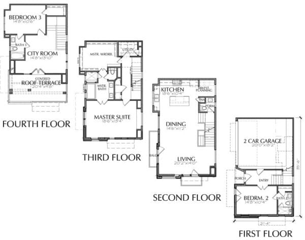 Townhouse Plan E2237 A1.2