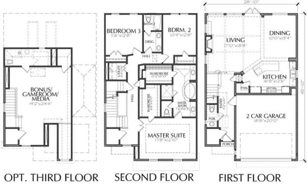 Townhouse Plan E1036 A2.4