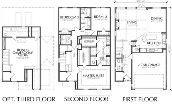 Townhouse Plan E1036 A2.4