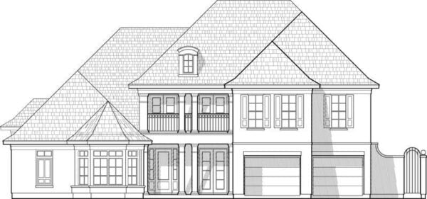 Two Story House Plan C7161