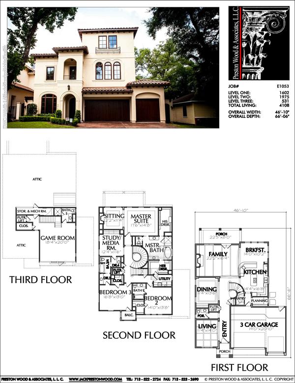 Urban House Plan E1053