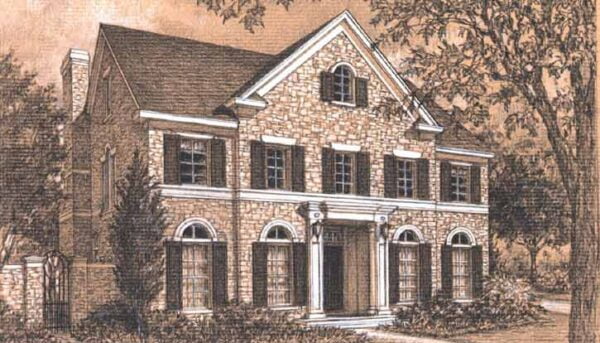 Colonial Home Plan C9250