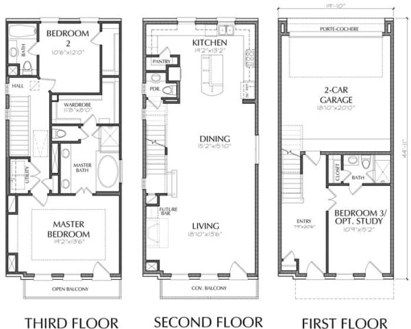 Townhouse Plan E0116 A1.2