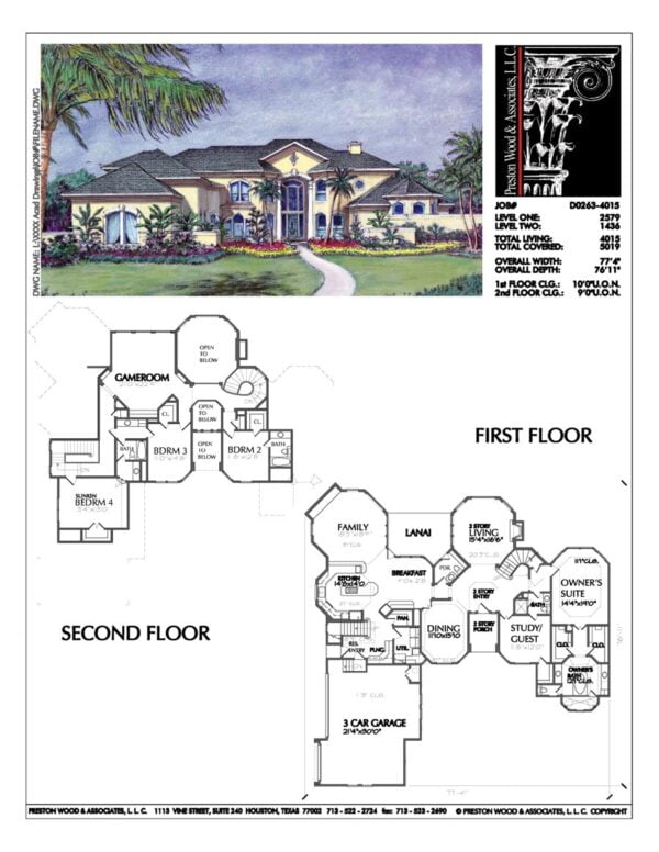 Two Story House Plan D0263