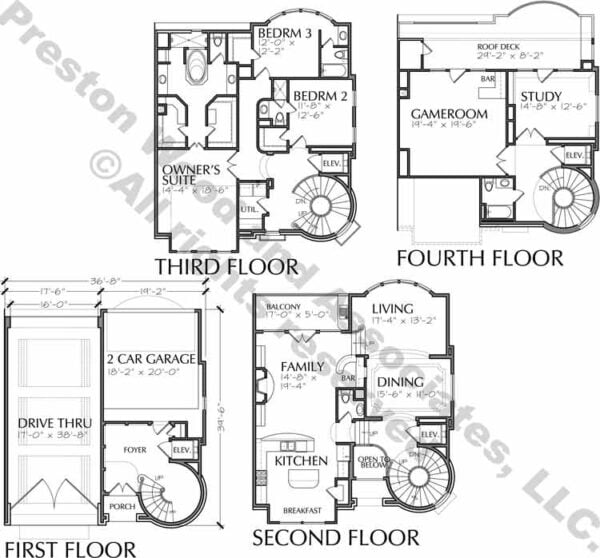 Duplex Townhouse Plan D5130 A1