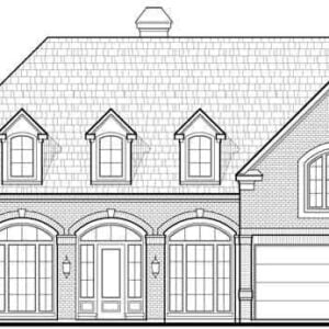 Two Story House Plan D0082