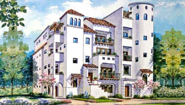 Townhome Plan D5182 Marbella