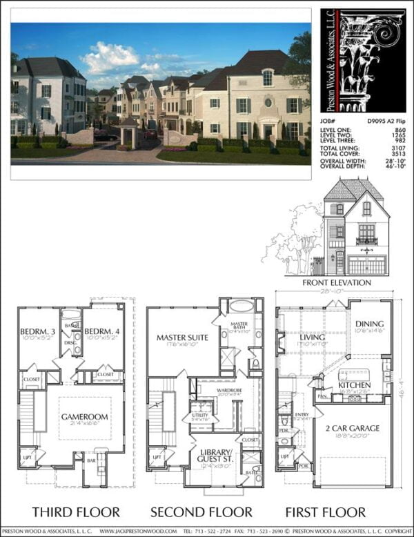 Townhouse Plan D9095 A2