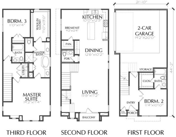 Townhouse Plan E0036 A2