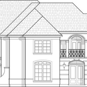 Two Story House Plan C9119