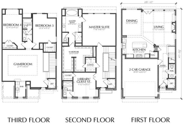 Townhouse Plan E1155 A3.4