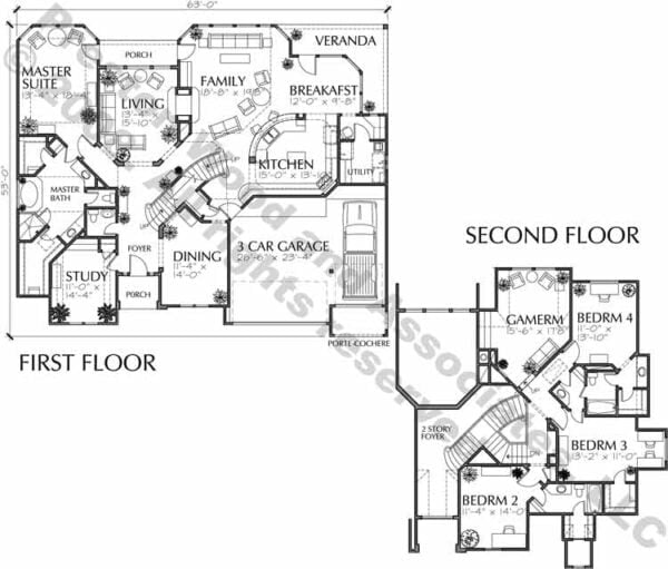 Two Story Home Plan bC7096