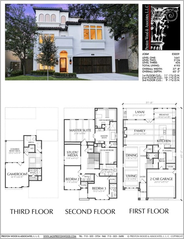 Two Story House Plan E5059