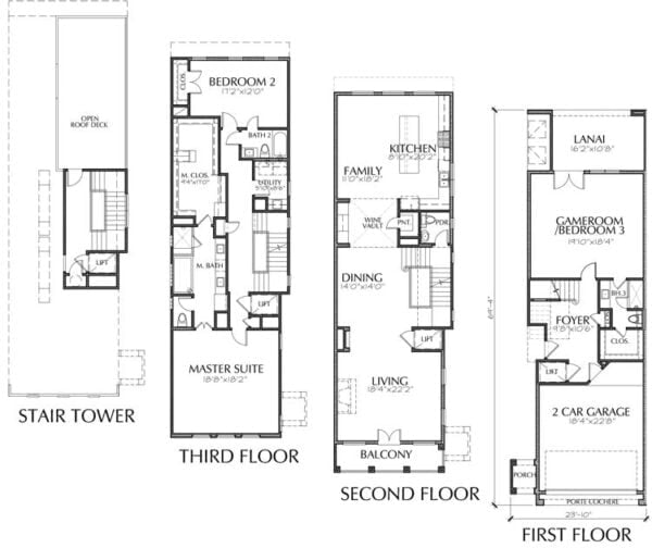 Townhouse Plan E2177 A1.1