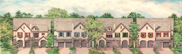 Duplex Townhome Plan C6295 A