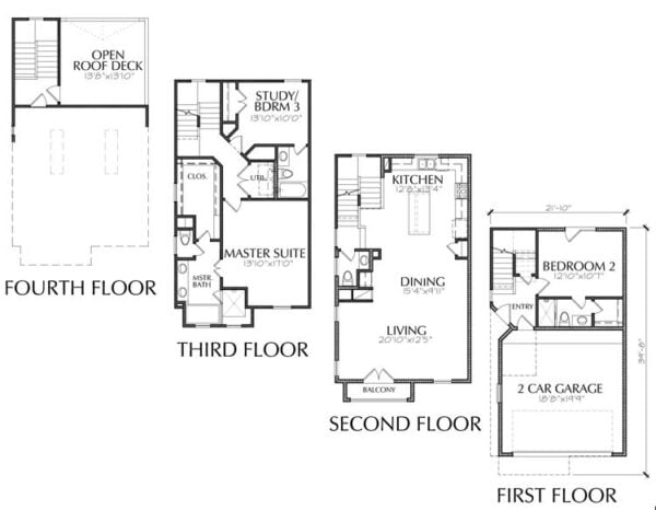 Townhouse Plan E2135 B1.1