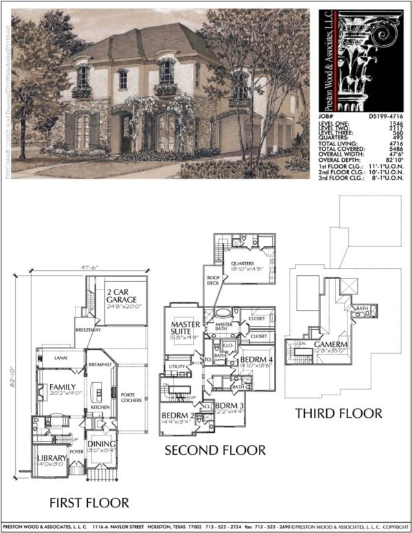 Two Story Home Plan D5199