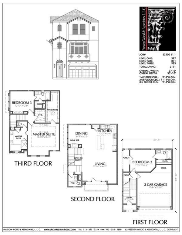 Townhouse Plan E2200 B1.1