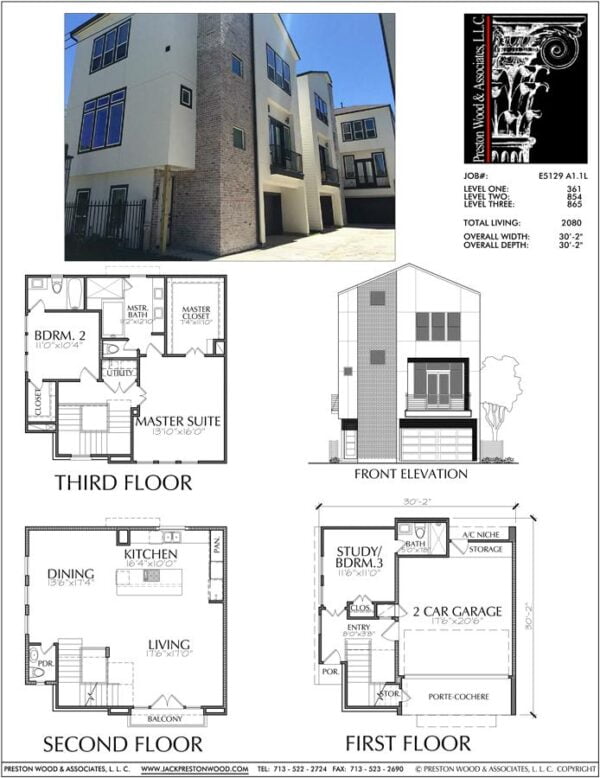 Townhouse Plan E5129 A1.1L