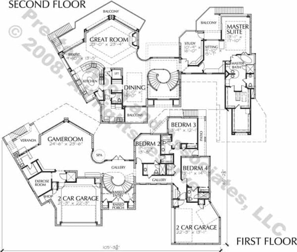 Two Story Home Plan C6235