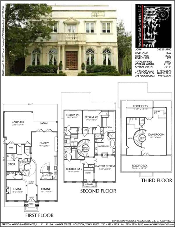Two Story Home Plan aD4227