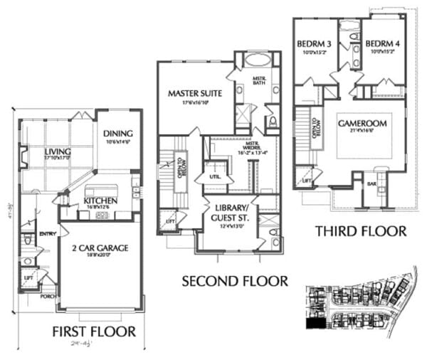 Townhouse Plan D9095 A4 LOT-6