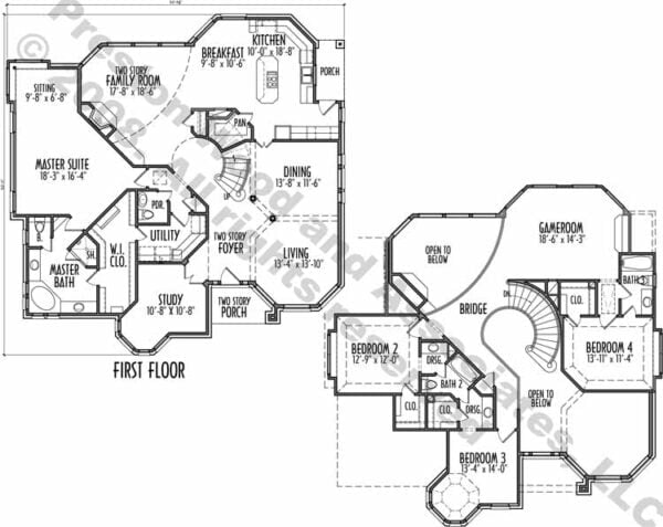 Two Story House Plan D0294