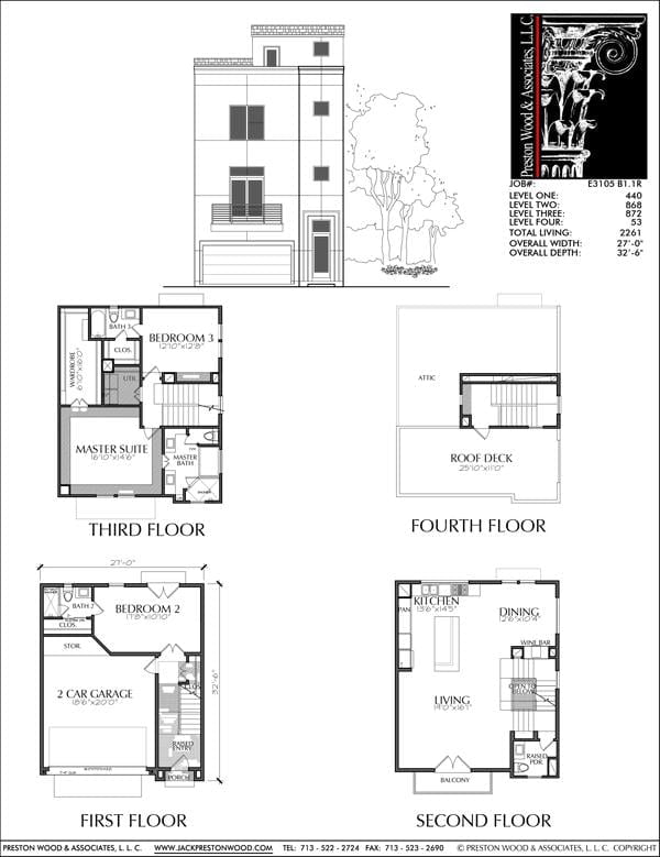 Townhouse Plan E3105 B1.1R