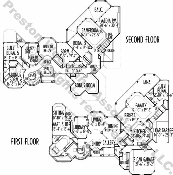 Two Story House Plan C9302