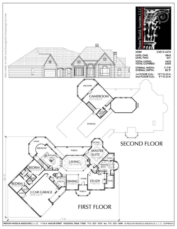 Two Story House Plan C5013