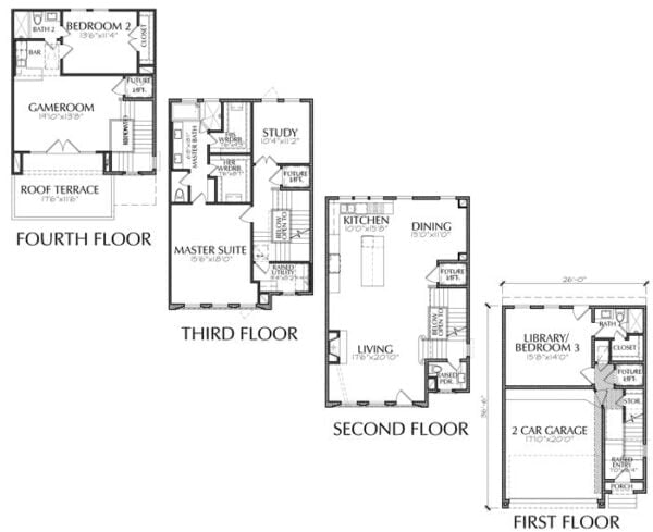 Townhouse Plan E2295 A1.2