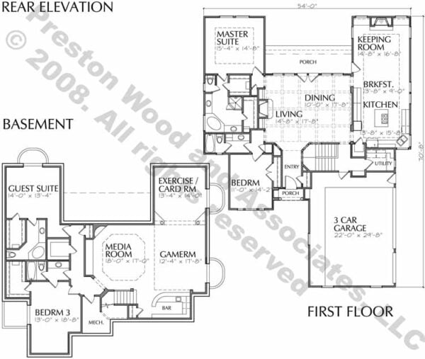 One Story Home Plan C9240