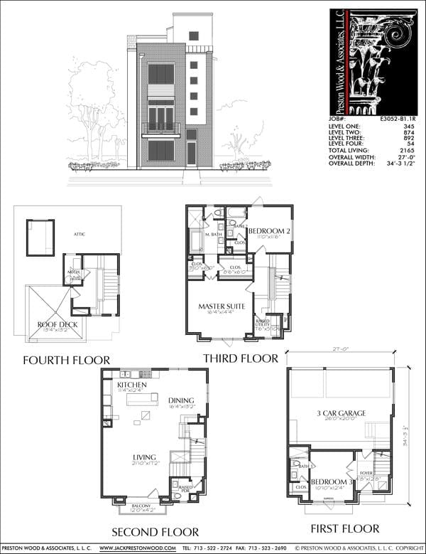 Townhouse Plan E3052 B1.1R