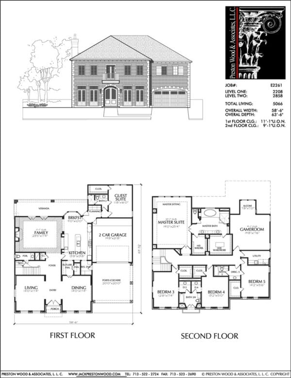 Urban House Plan E2261